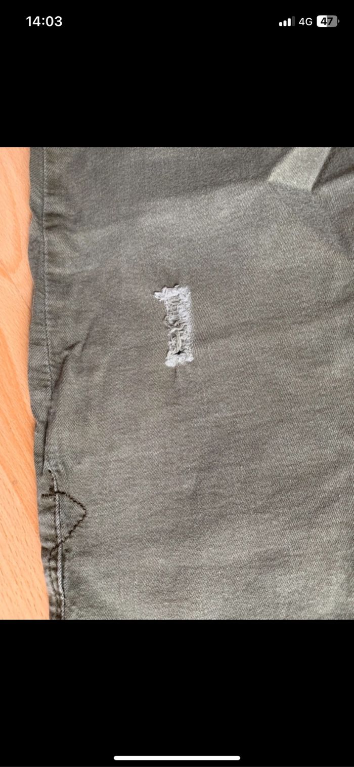 Super Skinny Bershka kaki 38 - photo numéro 3