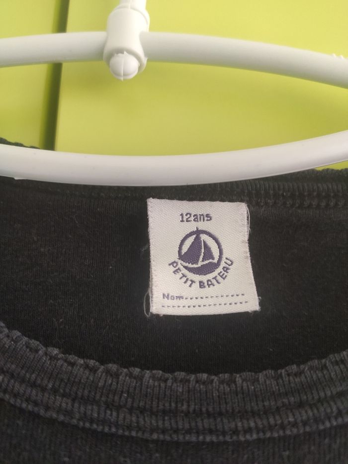 Petit bateau Tee shirt noir 12 ans - photo numéro 2