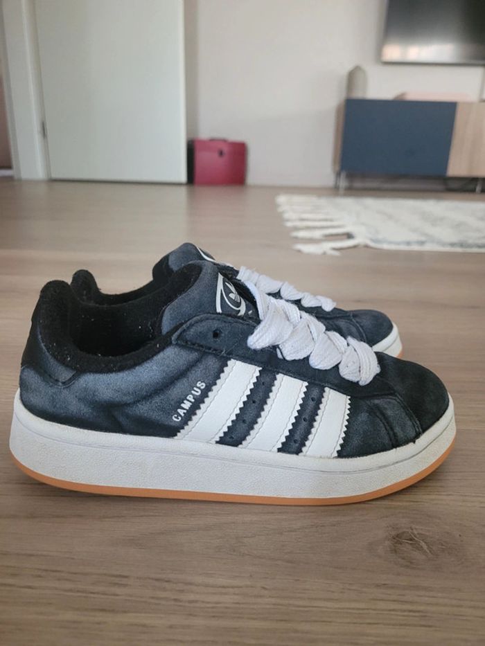Baskets Adidas modèle Campus Noires - photo numéro 2