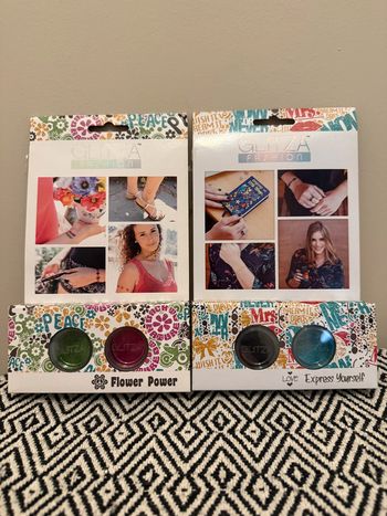 Glitza Fashion - Lot de deux Coffret de tatouages provisoires de haute qualité