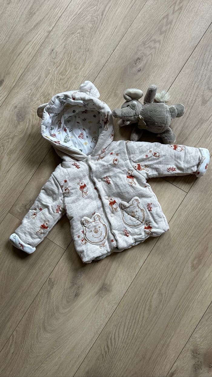 Manteau chaud coton , hiver 3-6 mois Winnie L’ourson