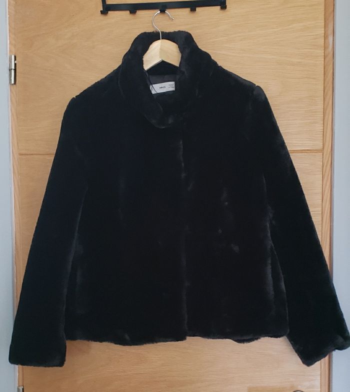 Manteau en fausse fourrure Mango - photo numéro 3