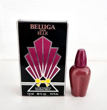 Miniature parfum Beluga pour Elle Edt 7.5ml, très rare