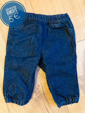 Pantalon en jeans Orchestra en 6mois