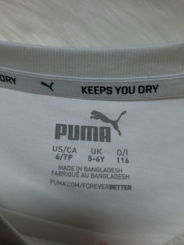 Tee-shirt Puma taille 5/6 ans - photo numéro 3
