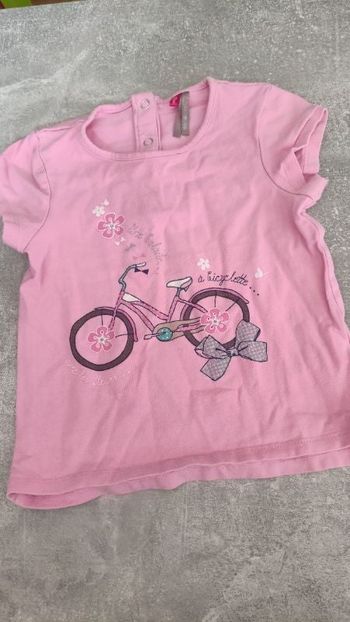 Tee-shirt manches courtes fille 23 mois 2 ans