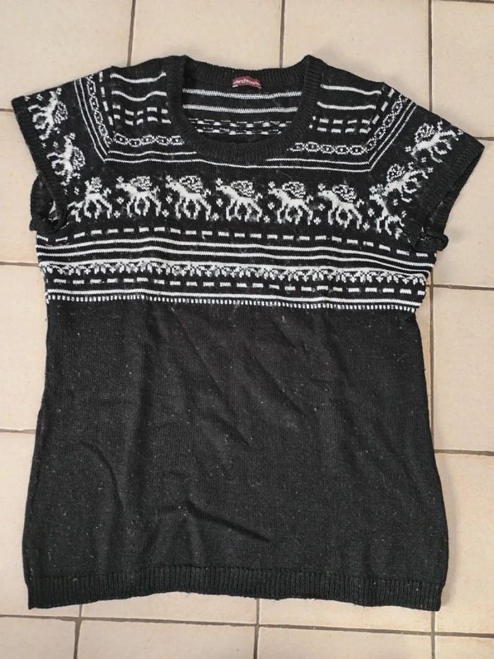 Pull sans manche 42/44 (c)