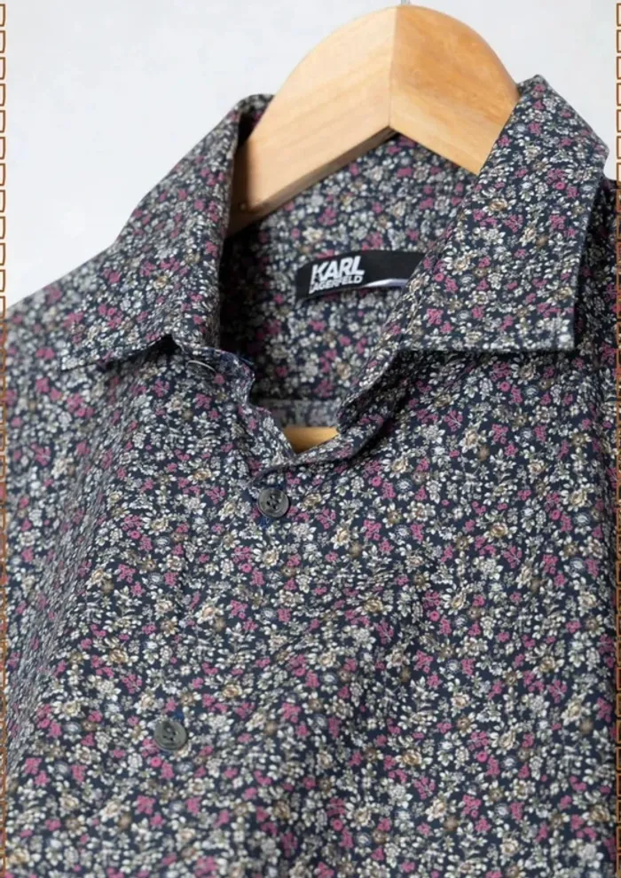 Chemise Karl Lagerfeld à imprimé floral – Taille 40 - photo numéro 4