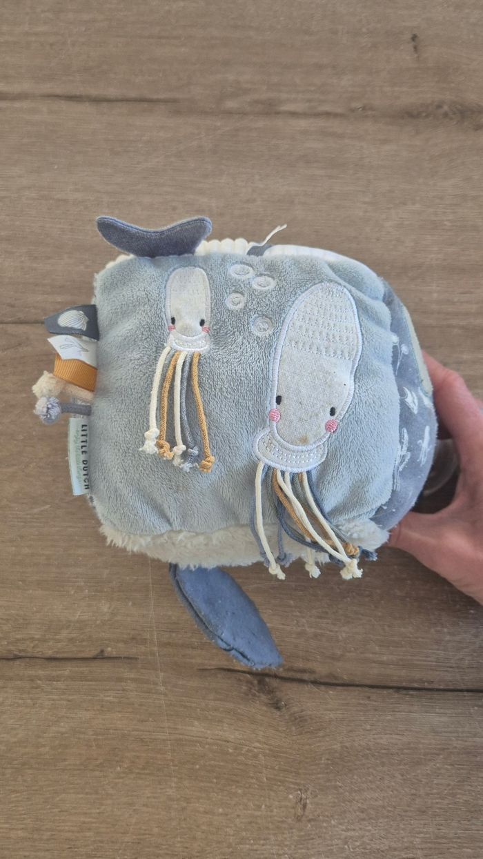 Cube d'activités en tissus Océan blue - photo numéro 5