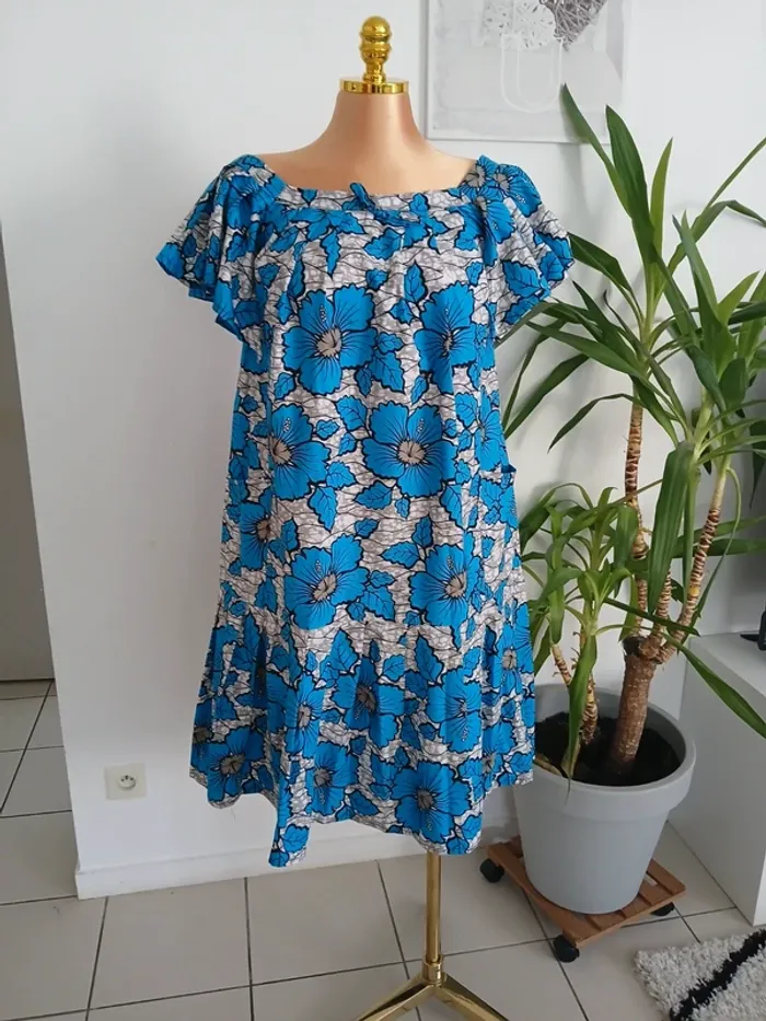 Robe courte d'été à motifs🌿💝 - photo numéro 7