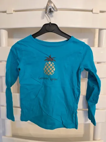 Tee-shirt turquoise ananas Gemo