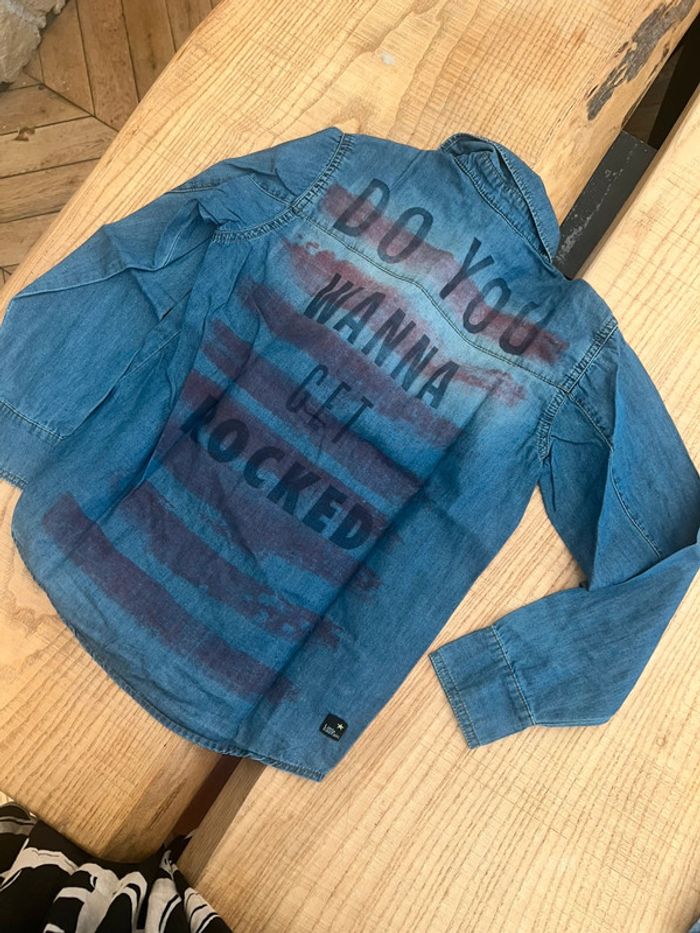Chemise captain tortue taille 8 ans rock en jean