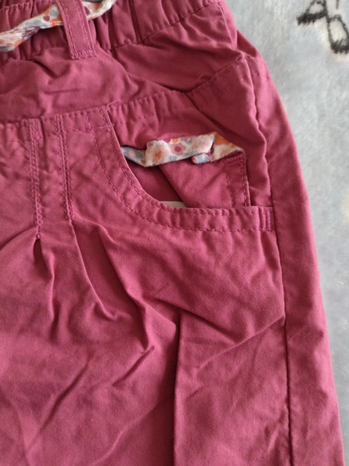 Pantalon Verbaudet fleurs 24 mois - photo numéro 2