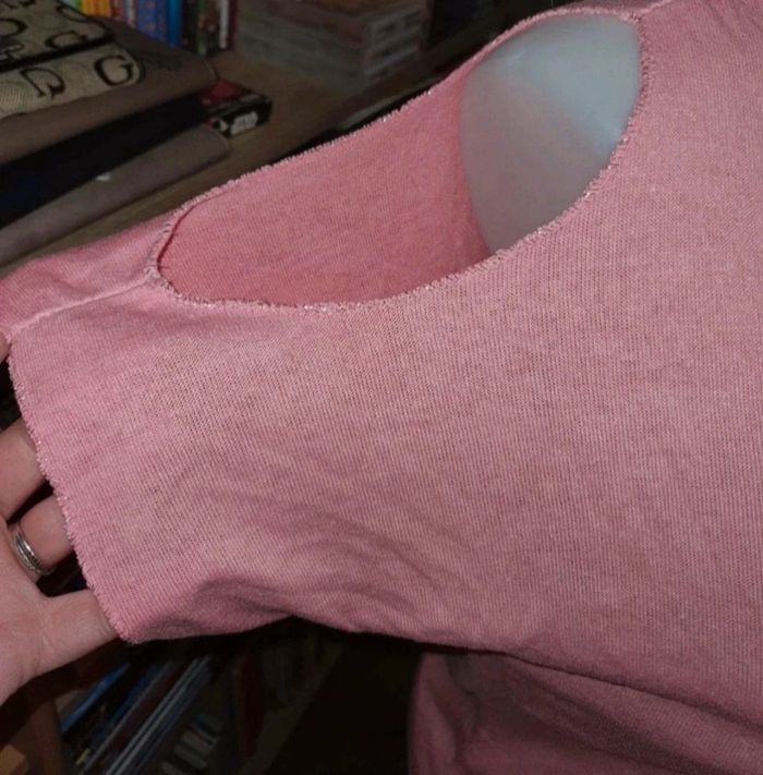 Tee-shirt rose pâle TU - photo numéro 4