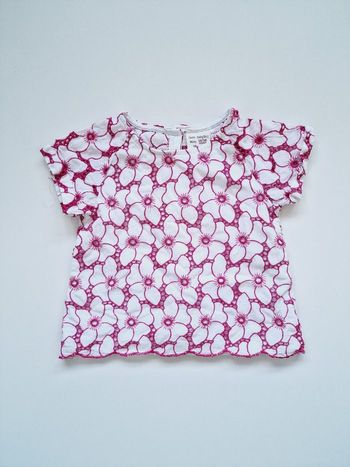 Zara - Blouse à manches courtes - Motifs brodés (18 mois)