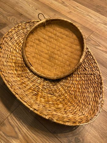 Lot 2 panières en osier