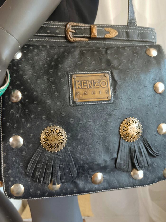Kenzo | Sac cuir bandoulière | 30x30 - photo numéro 2