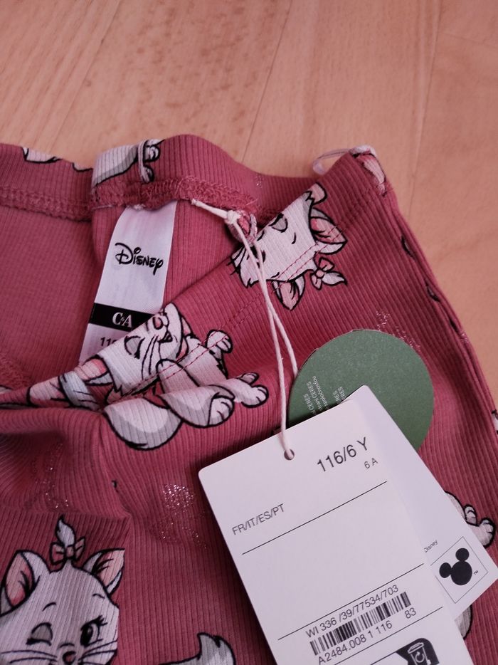 Legging côtelé évasé aristochat 6ans - photo numéro 3