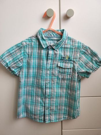Chemise à carreaux manches courtes 3ans Obaïbi