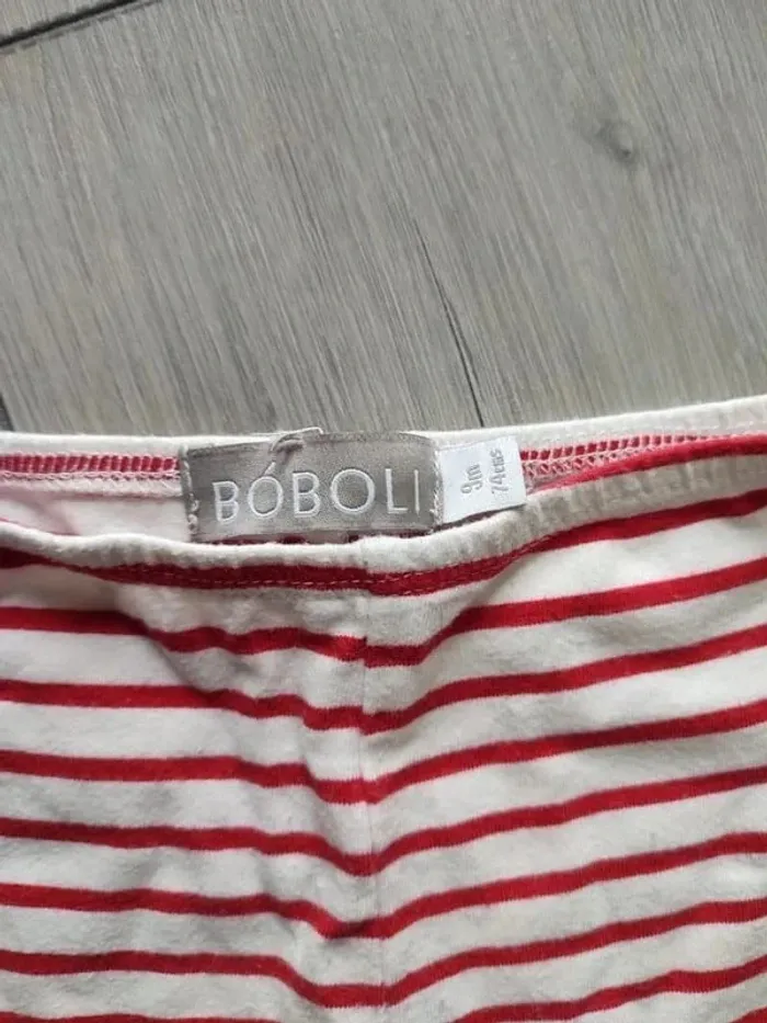 Lot ensemble 2 t-shirts love Kiabi tape a l'oeil leggings 9 mois - photo numéro 5