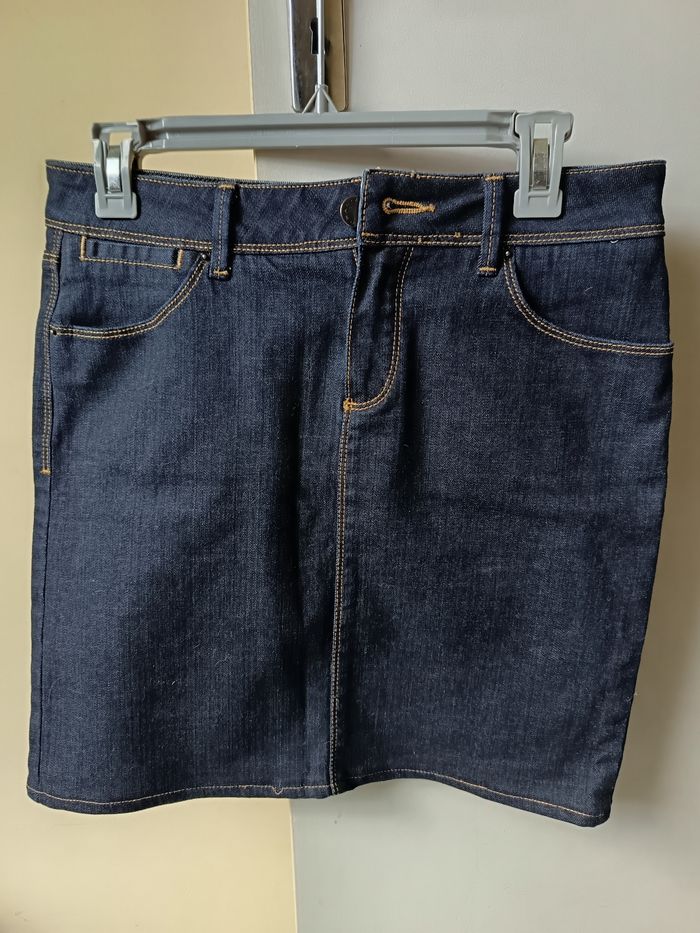 Jupe jean bleu