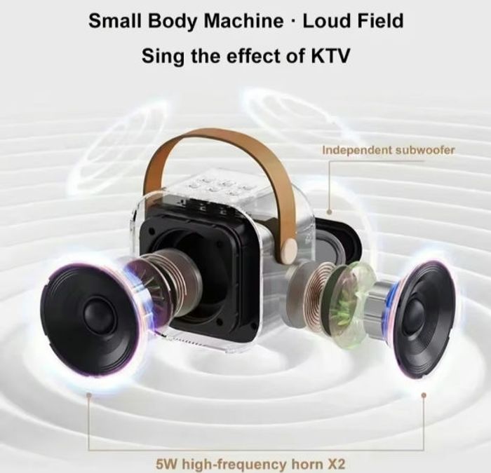🎤✨ Mini Machine Karaoké K12 – Ambiance de Fête à Emporter Partout ! 🎶🔊 - photo numéro 4