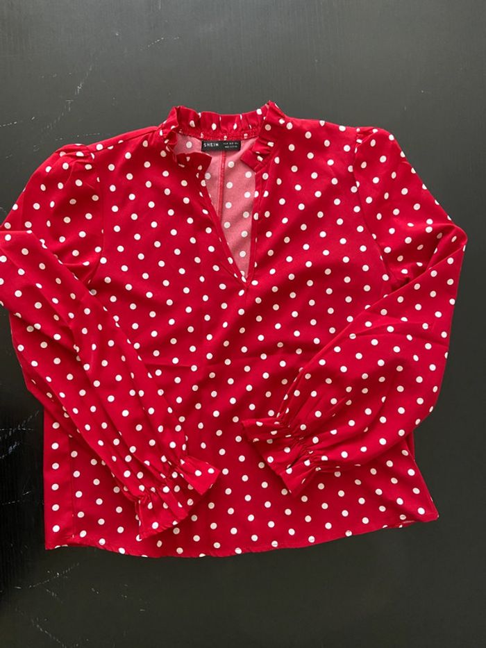Blouse à pois / Taille M - photo numéro 3