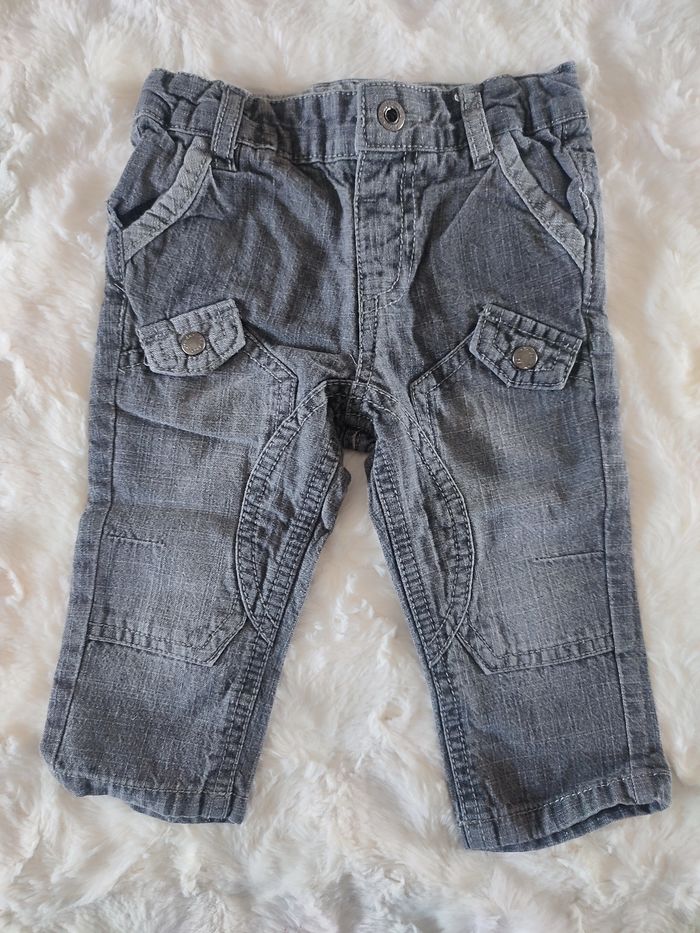 Jeans gris kimbaloo taille 6 mois