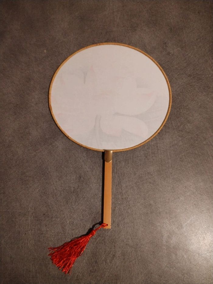 Joli éventail rond chinois neuf - photo numéro 2