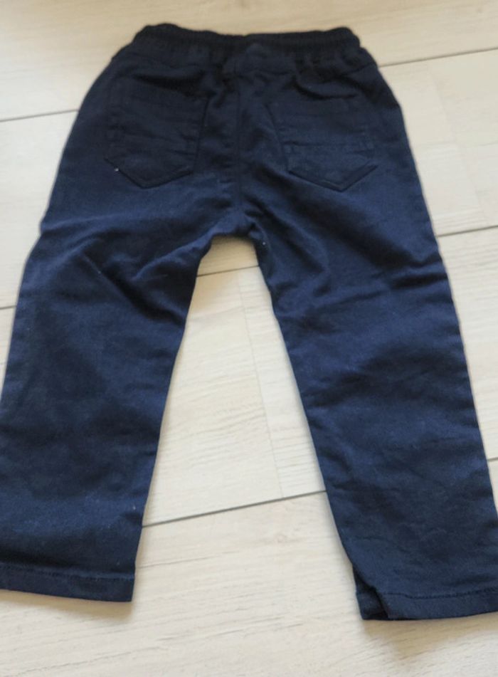 Pantalon bébé garçon bleu marine 24 mois 86 cm - photo numéro 4