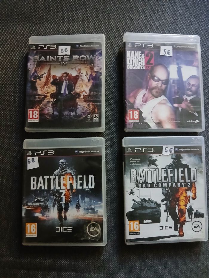 Lot de 4 jeux de ps3 - photo numéro 1