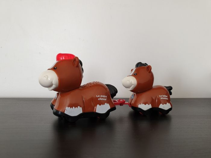 Tut tut animo duo "Rafale papa cheval + Galopin son bébé poulain" VTech - photo numéro 3