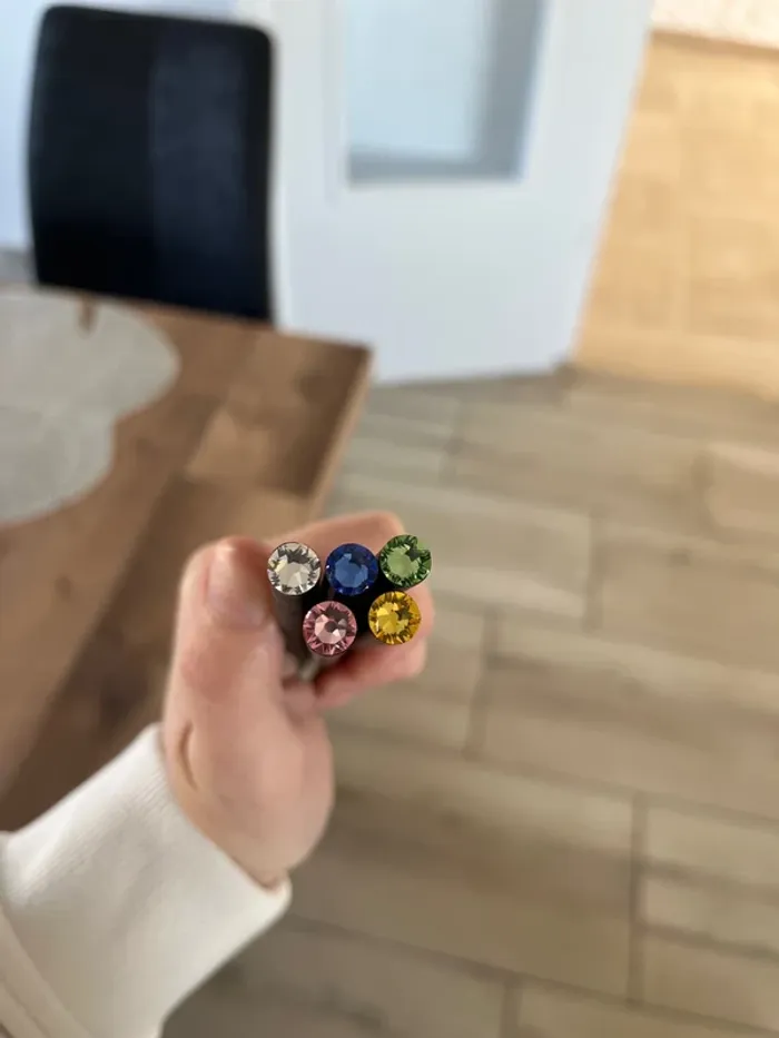 Lot de 40 crayons a papier avec strass de Swarovski - photo numéro 4