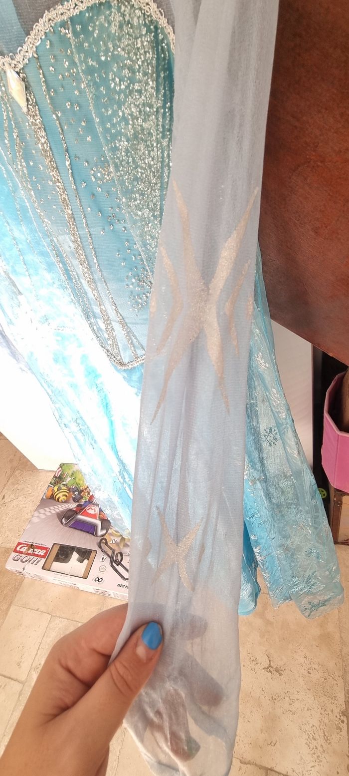 Deguisement  robe Elsa la reine des Neiges - photo numéro 3