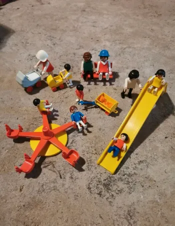Playmobil parc de jeux ancien