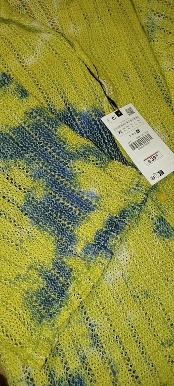 Chemise en maille manche courte Zara - photo numéro 4