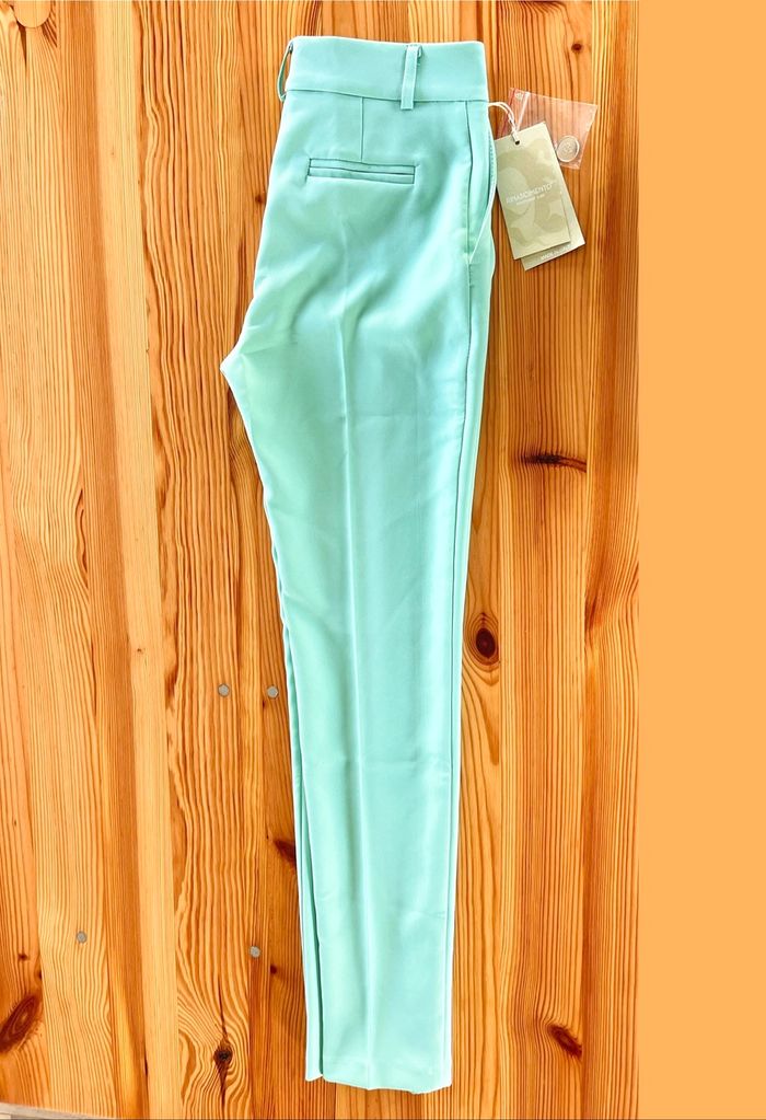 Rinascimento pantalon pantalone vert menthe clair taille XS 34 - photo numéro 7