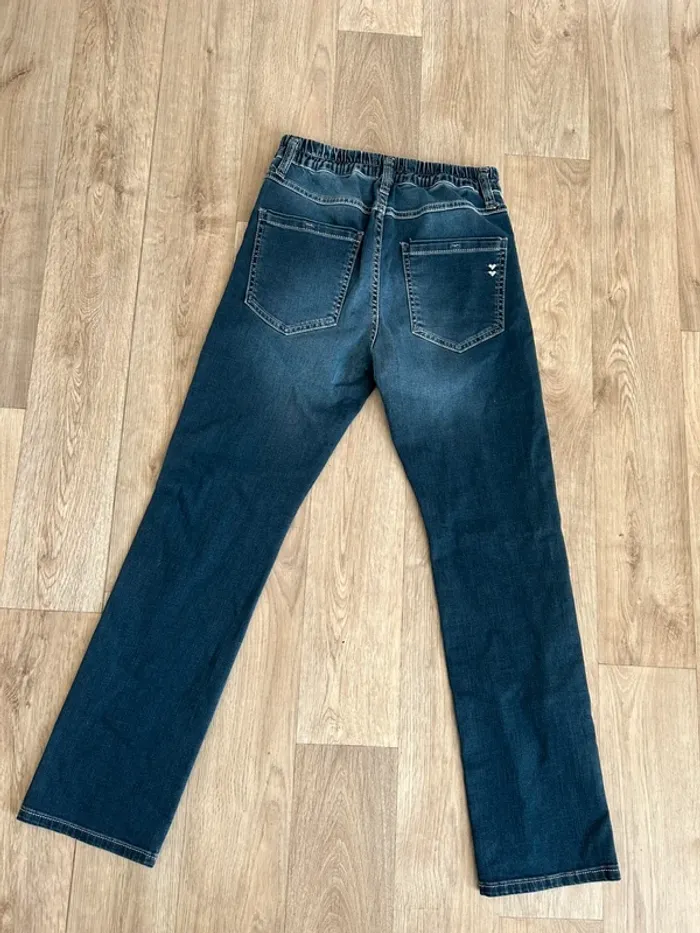 Please jeans bleu délavé coupe droite, taille XS - photo numéro 4