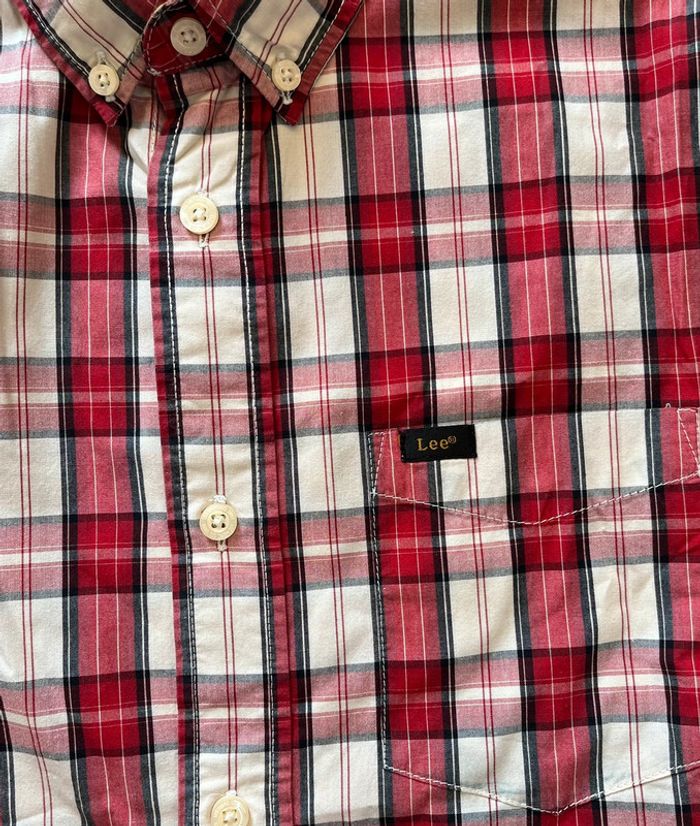👔 Chemisette Lee homme rouge - Taille M – Parfait état 👔 - photo numéro 3