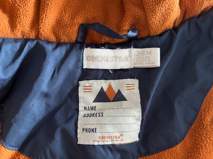 Manteau hiver bleu marine Orchestra 3ans - photo numéro 4