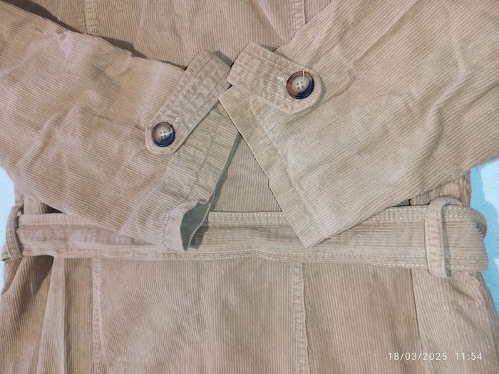 Manteau mi-longue femme cannelé - photo numéro 17