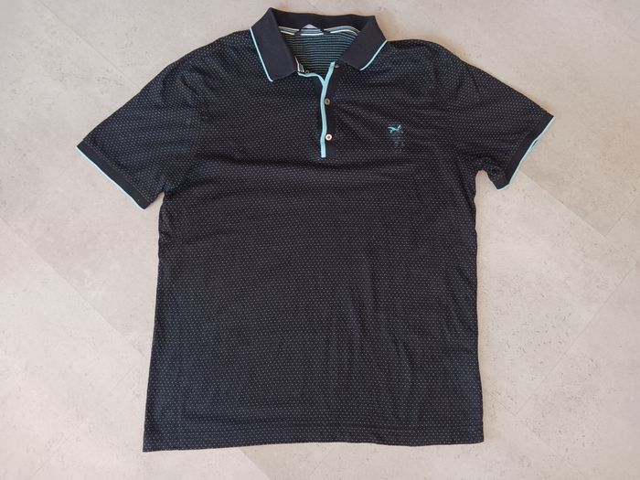 polo noir avec pois turquoise Taille 38 Brax Golf Mixte - photo numéro 2