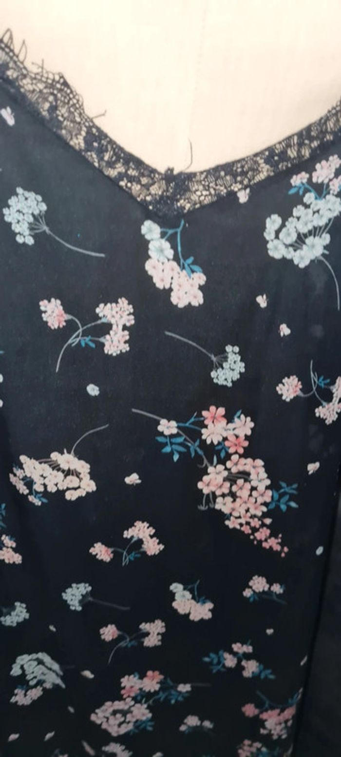 Robe longue nuisette fleurs women secret M - photo numéro 2