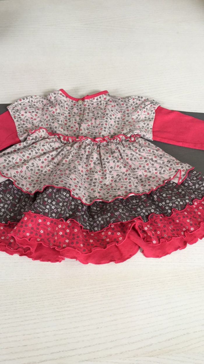 Tunique beige,rouge et marron 18m - photo numéro 4