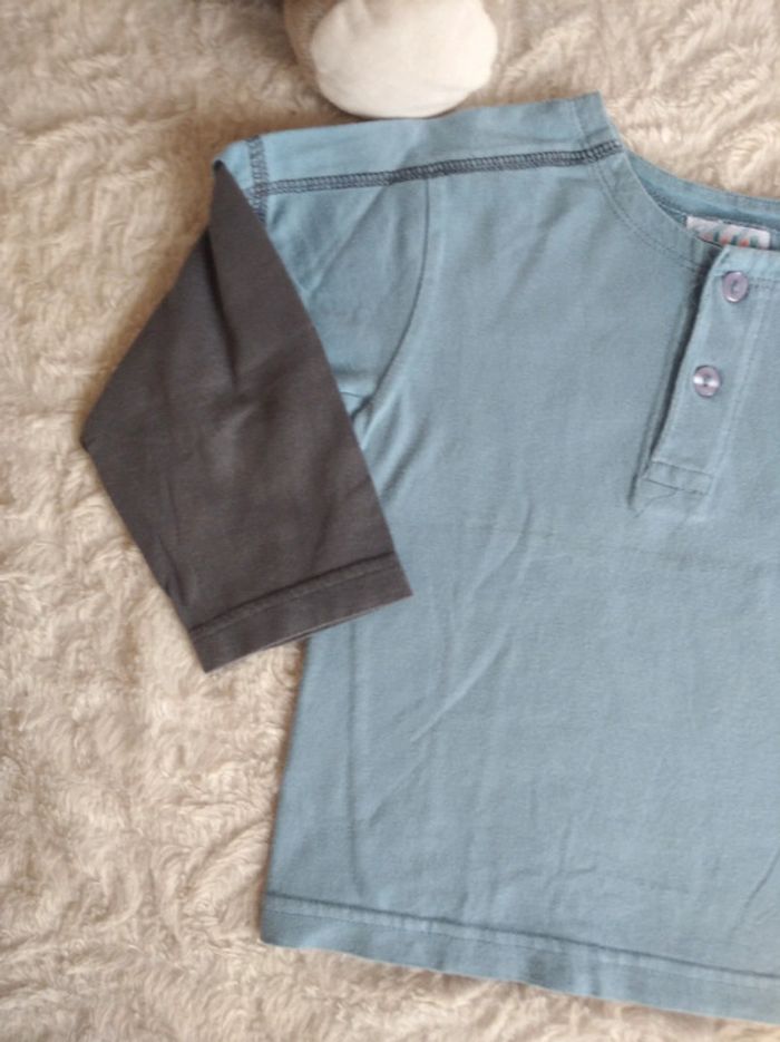 Polo tee shirt chemise manches longues Garçon 23 mois Second class Babibou 100% coton - photo numéro 3