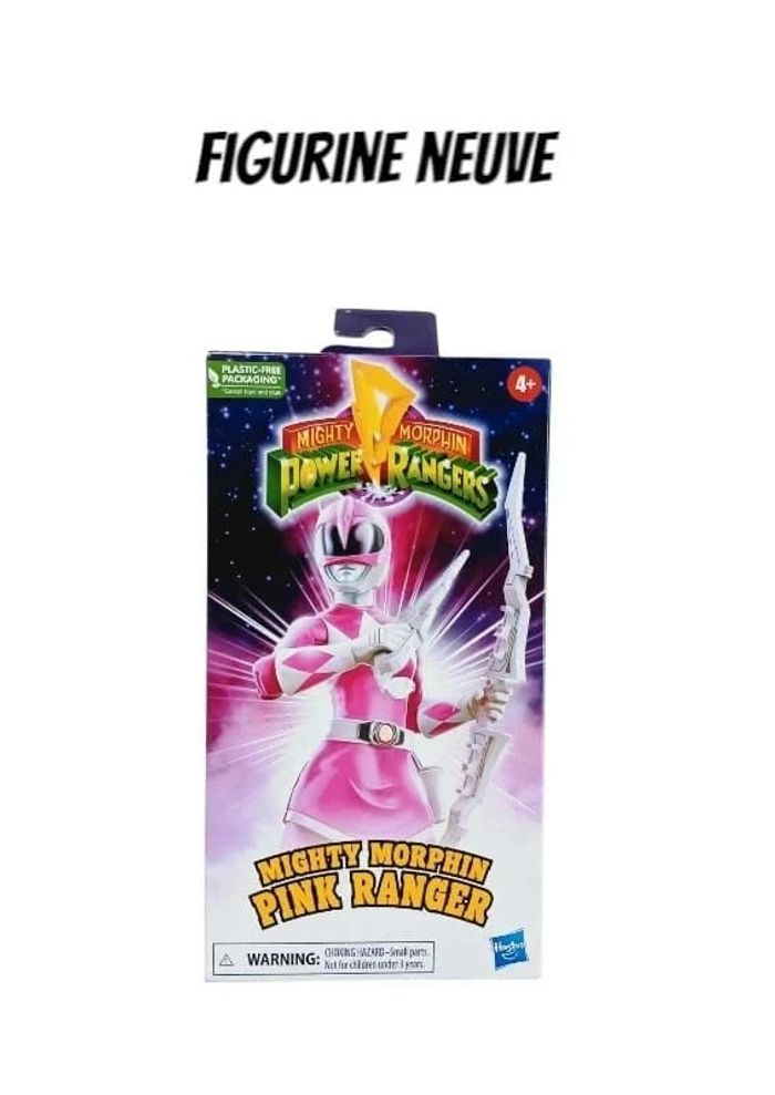 Figurine Power Rangers Pink Ranger Mighty Morphin 30th anniversary VHS box