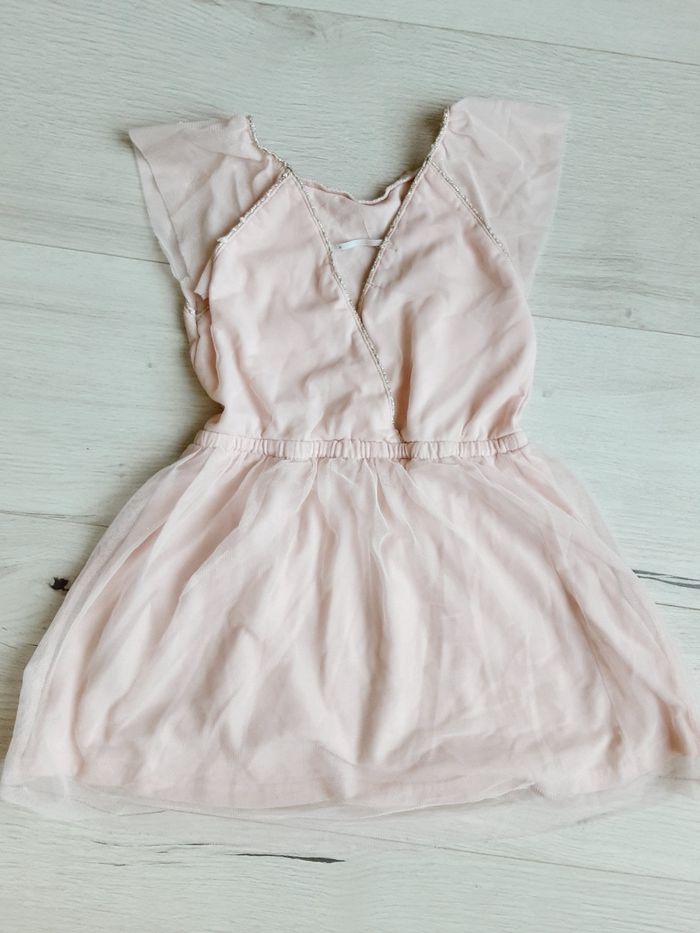 Vêtement fille robe rose pâle à tulles In extenso 3 ans - photo numéro 4