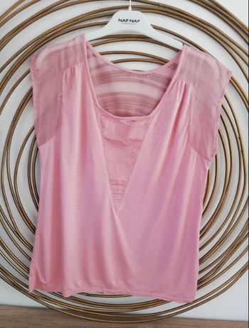 Tshirt manches courtes rose Naf Naf TL