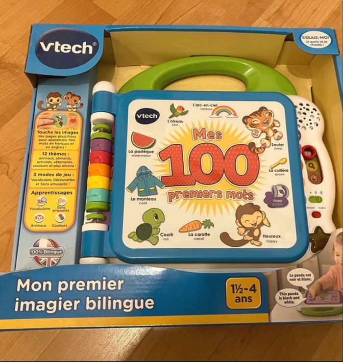 Jeu Vtech Mes 100 premiers mots bilingue neuf - photo numéro 3