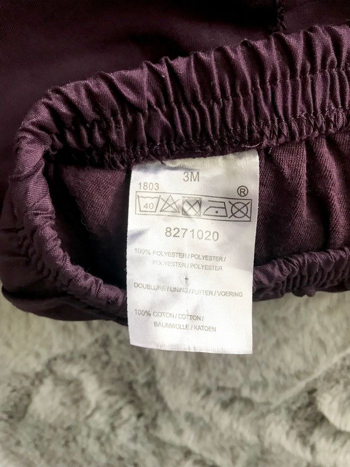 Pantalon à doublure violet 3 mois - photo numéro 3